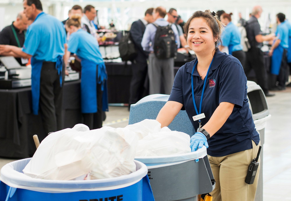 Exhibit Hall with Attendees