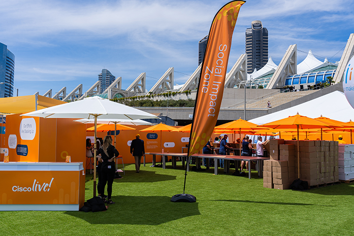 Cisco Live's Social Impact Zone at the San Diego Convention Center