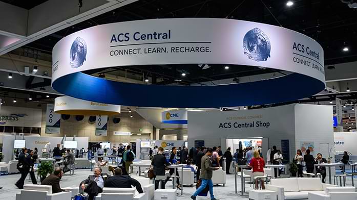 ACS Central set up on hall with attendees