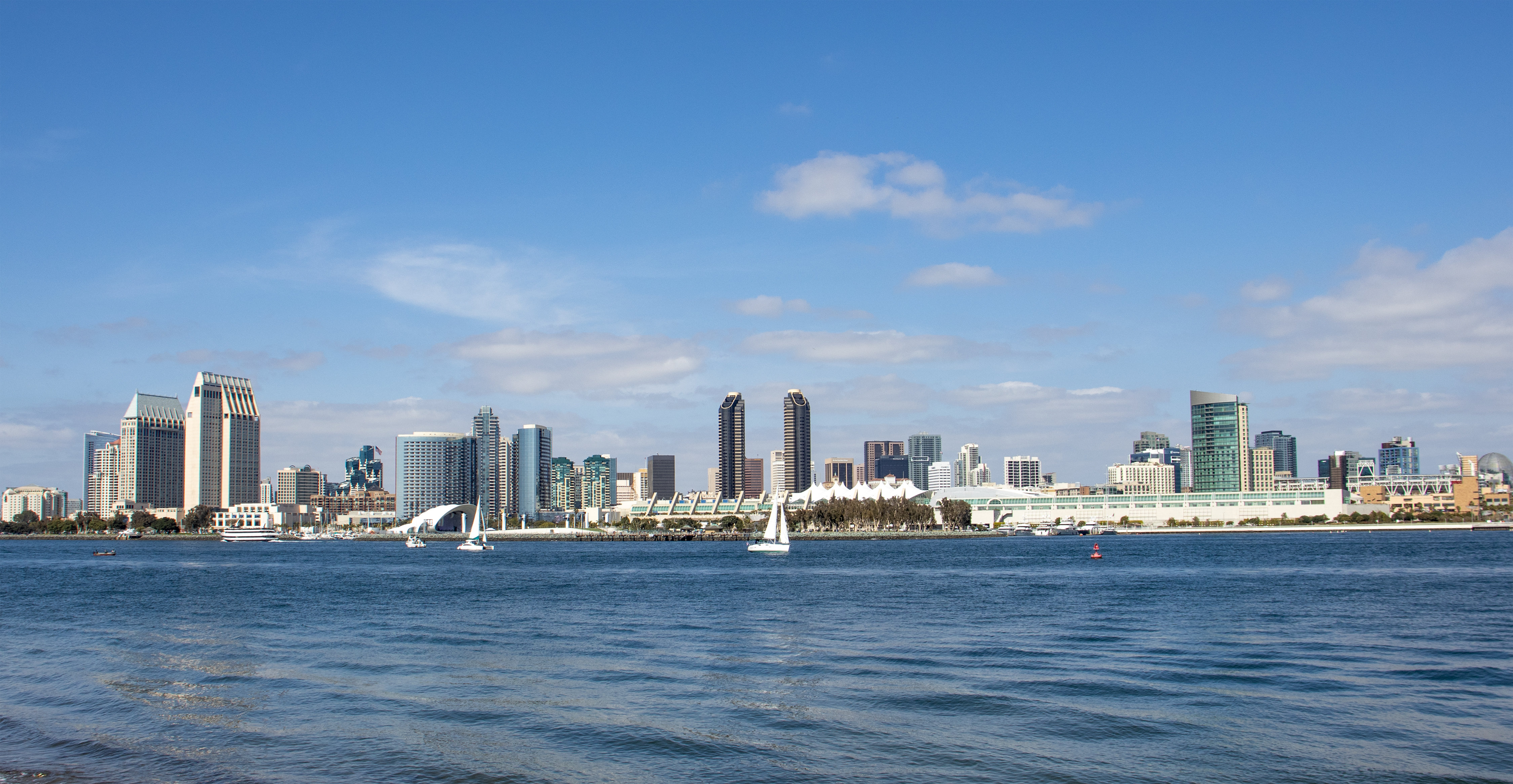 San Diego Convention Center and the San Diego Bay