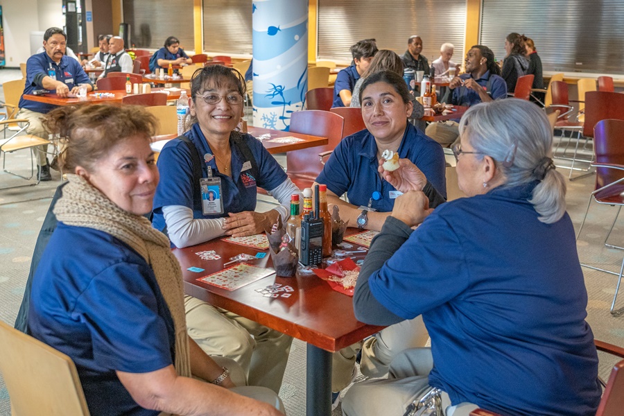 Healthy Eating: San Diego Convention Center staff can enjoy free meals at Tides Café every day.